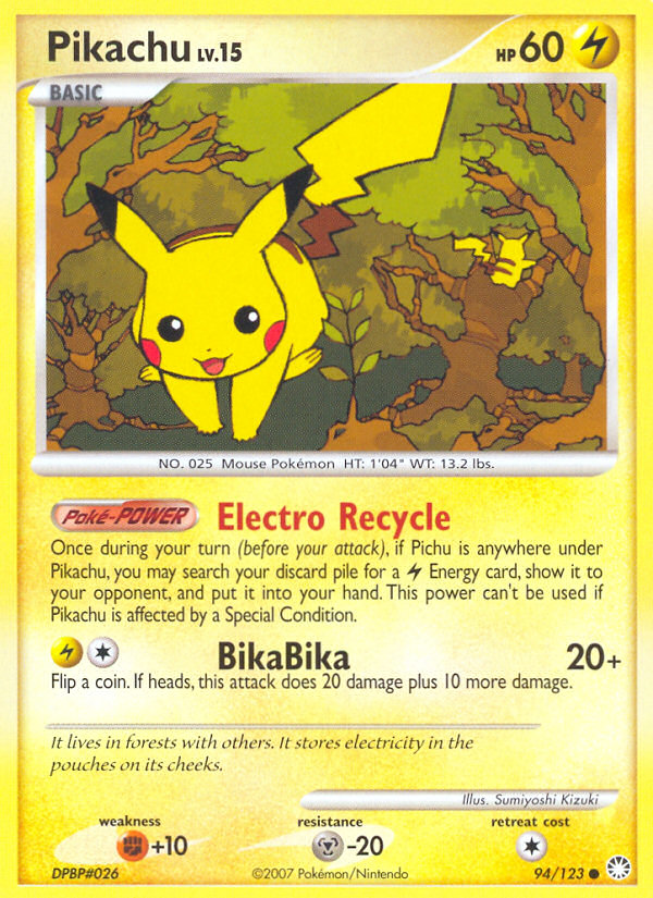 Pikachu (94/123) [Diamond & Pearl: Mysterious Treasures] | Silver Goblin