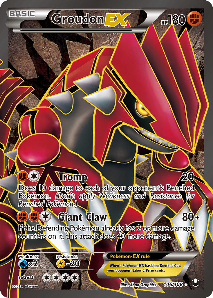 Groudon EX (106/108) [Black & White: Dark Explorers] | Silver Goblin