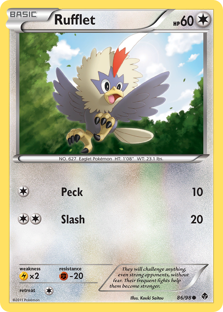 Rufflet (86/98) [Black & White: Emerging Powers] | Silver Goblin