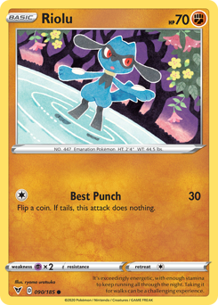 Riolu (090/185) [Sword & Shield: Vivid Voltage] | Silver Goblin