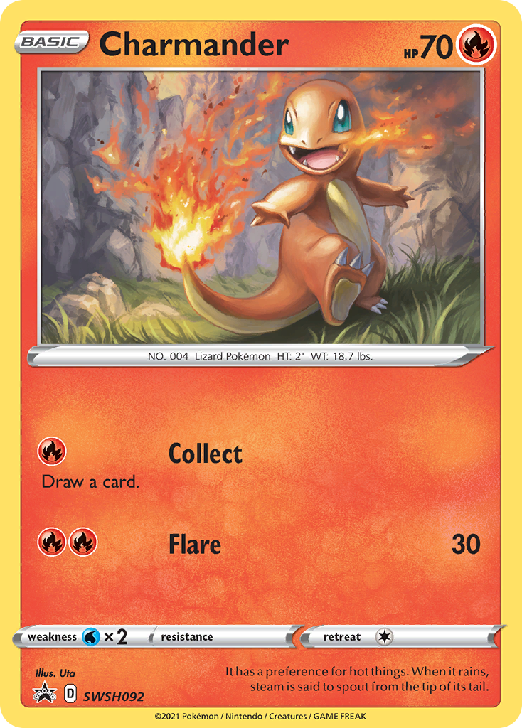 Charmander (SWSH092) [Sword & Shield: Black Star Promos] | Silver Goblin