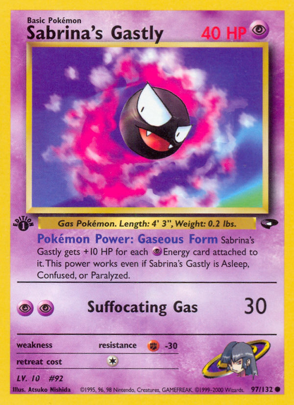 Sabrina's Gastly (97/132) [Gym Challenge 1st Edition] | Silver Goblin