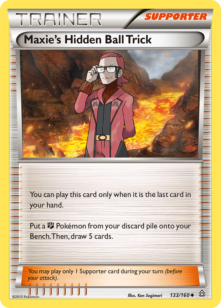 Maxie's Hidden Ball Trick (133/160) [XY: Primal Clash] | Silver Goblin