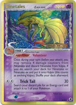 Ninetales (8/101) (Delta Species) (Stamped) [EX: Dragon Frontiers] | Silver Goblin