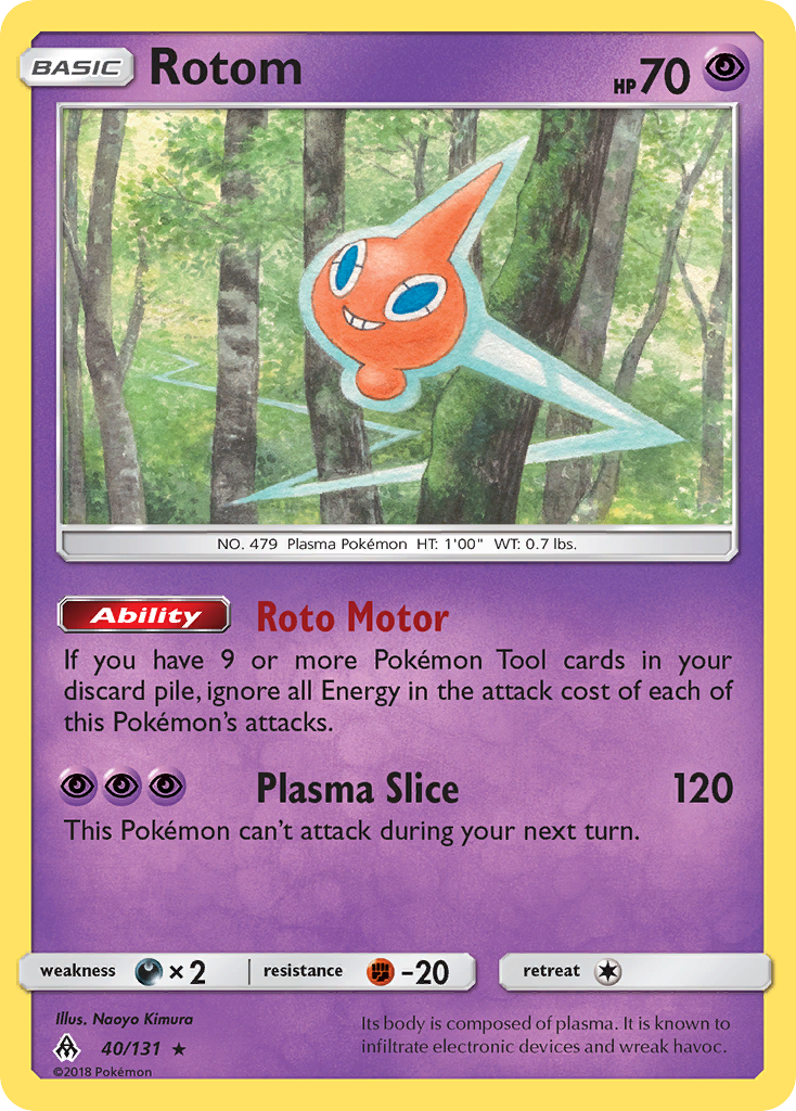 Rotom (40/131) [Sun & Moon: Forbidden Light] | Silver Goblin