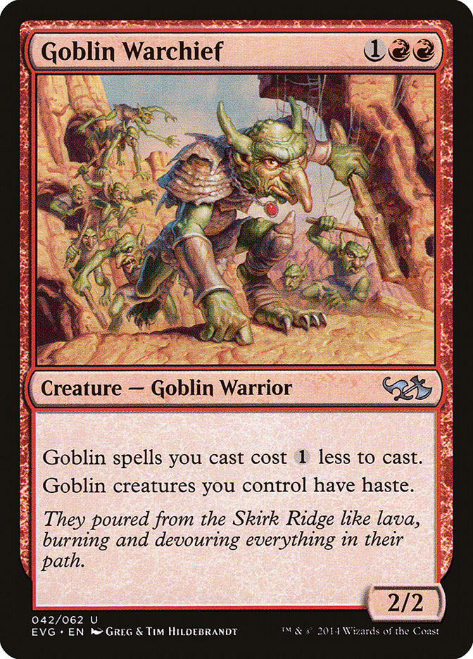 Goblin Warchief (Elves vs. Goblins) [Duel Decks Anthology] | Silver Goblin