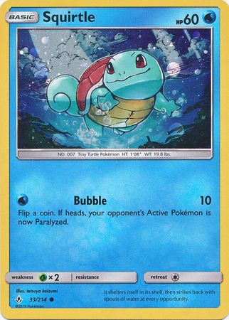 Squirtle (33/214) (Premium Collection Promo) [Sun & Moon: Unbroken Bonds] | Silver Goblin