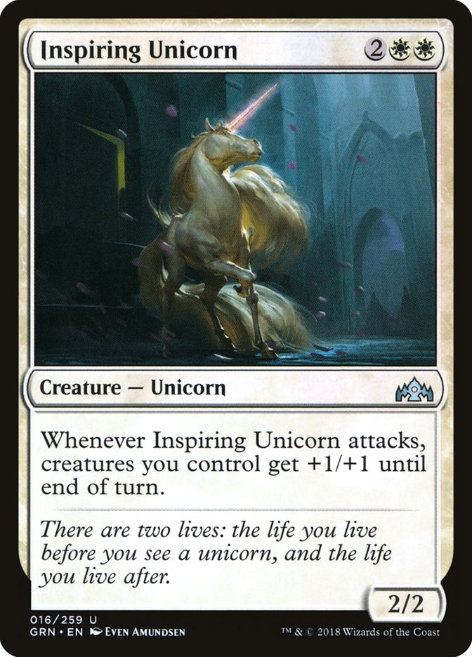 Inspiring Unicorn [Guilds of Ravnica] | Silver Goblin