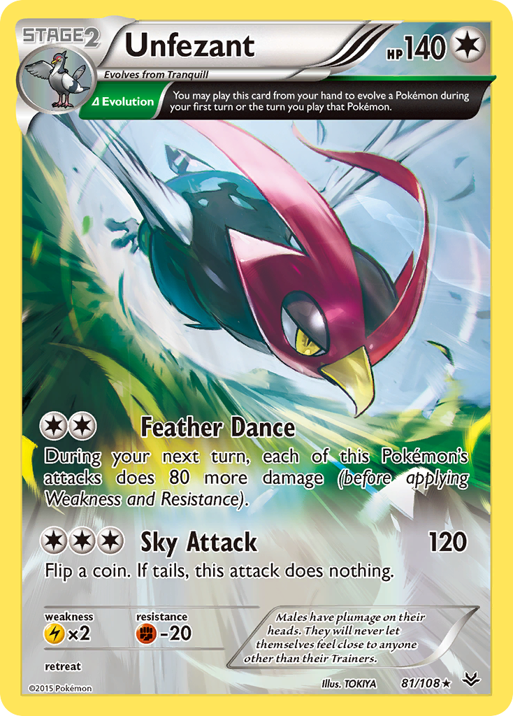 Unfezant (81/108) [XY: Roaring Skies] | Silver Goblin