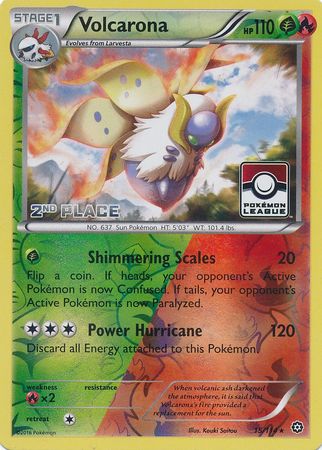 Volcarona (15/114) (League Promo 2nd Place) [XY: Steam Siege] | Silver Goblin