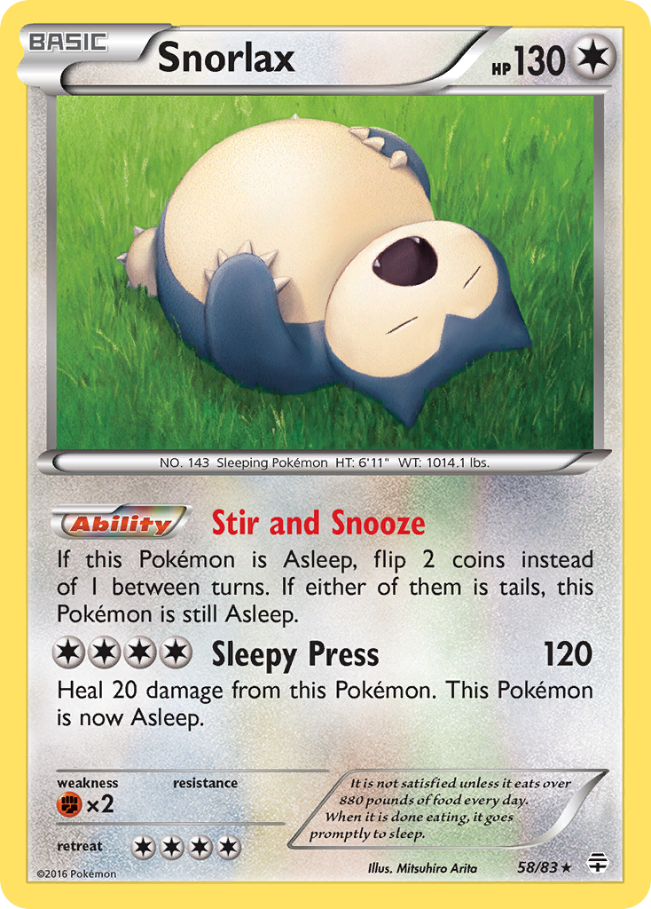 Snorlax (58/83) [XY: Generations] | Silver Goblin