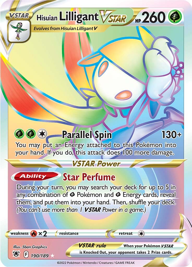 Hisuian Lilligant VSTAR (190/189) [Sword & Shield: Astral Radiance] | Silver Goblin