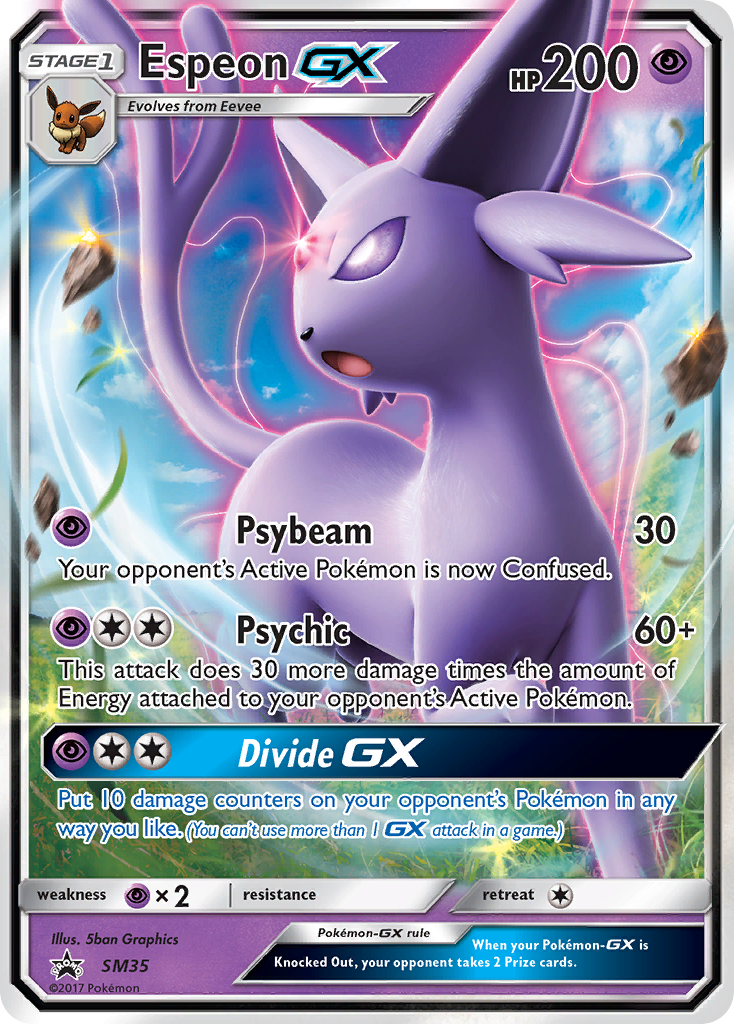 Espeon GX (SM35) [Sun & Moon: Black Star Promos] | Silver Goblin