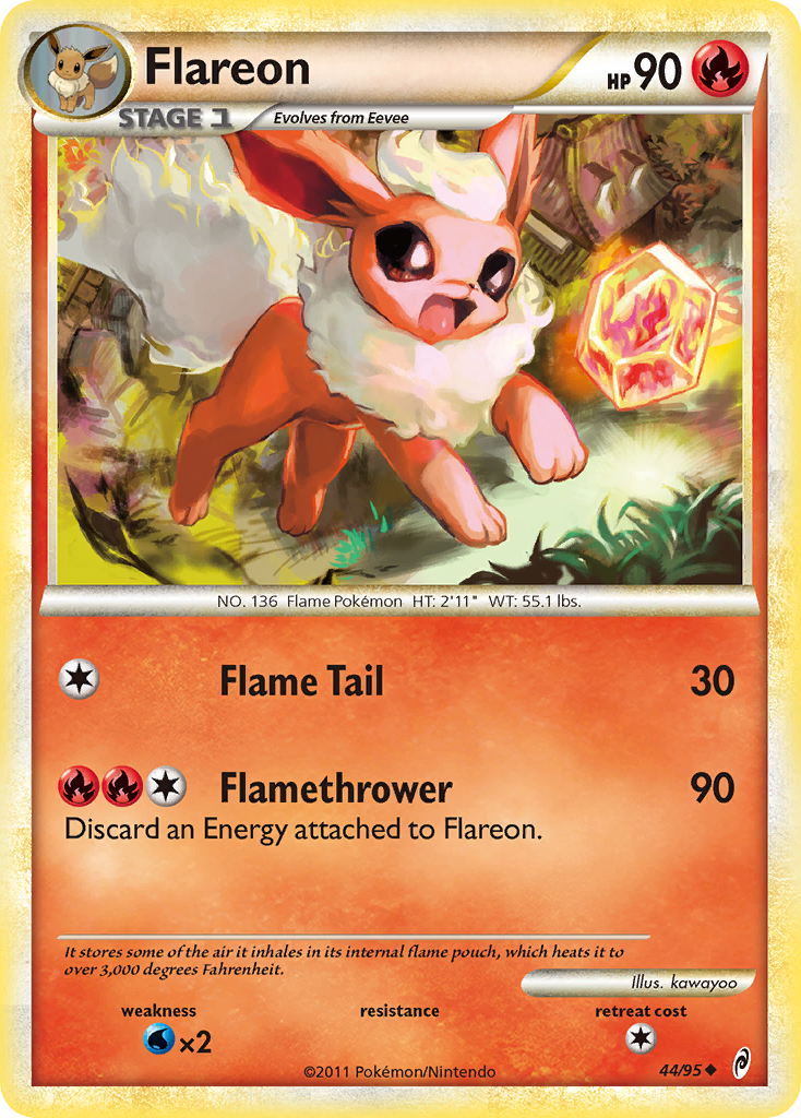 Flareon (44/95) [HeartGold & SoulSilver: Call of Legends] | Silver Goblin