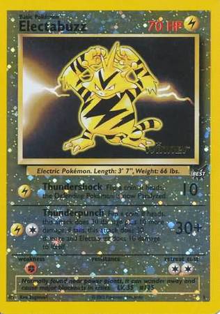 Electabuzz (1) (Winner) [Best of Promos] | Silver Goblin