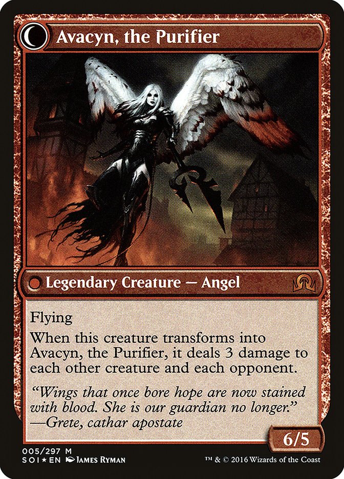 Archangel Avacyn // Avacyn, the Purifier (05s) Foil - Shadows over Innistrad Promos