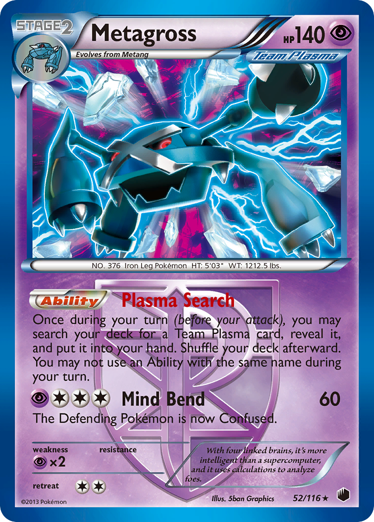 Metagross (52/116) [Black & White: Plasma Freeze] | Silver Goblin