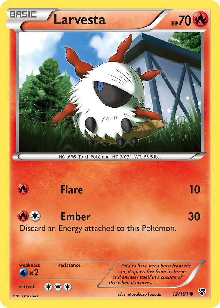 Larvesta (12/101) [Black & White: Plasma Blast] | Silver Goblin