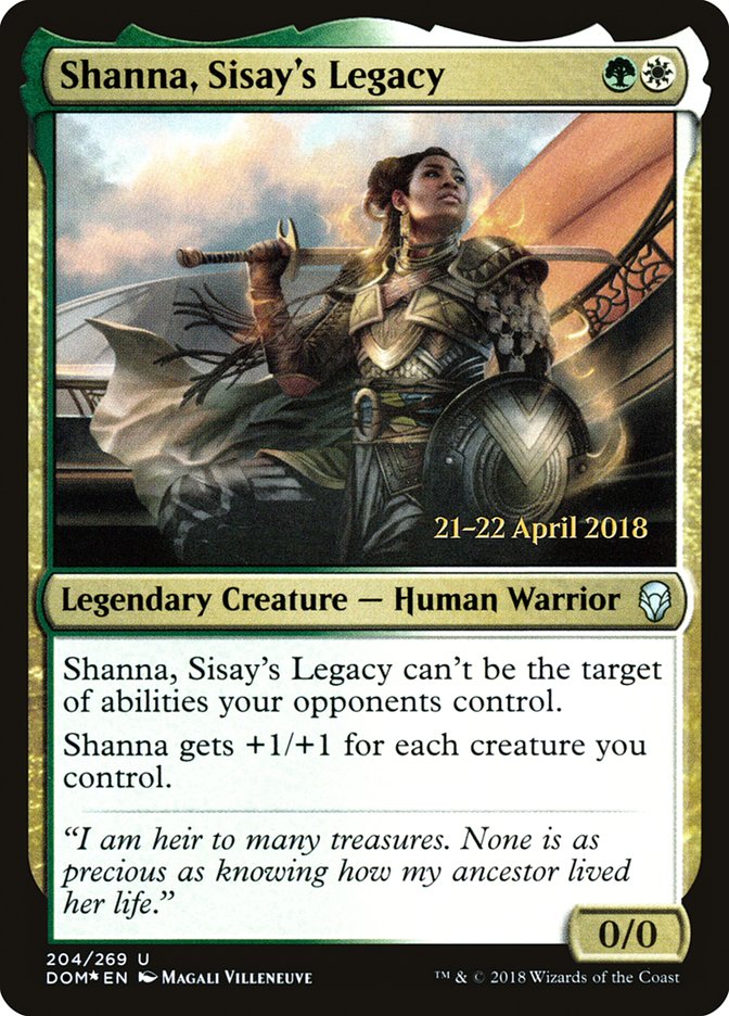 Shanna, Sisay's Legacy [Dominaria Prerelease Promos] | Silver Goblin