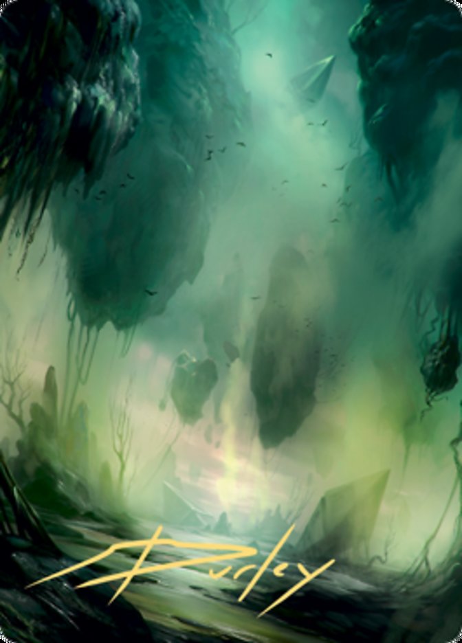 Swamp 1 Art Card (Gold-Stamped Signature) [Zendikar Rising Art Series] | Silver Goblin