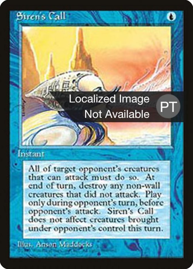 Siren's Call [Fourth Edition (Foreign Black Border)] | Silver Goblin