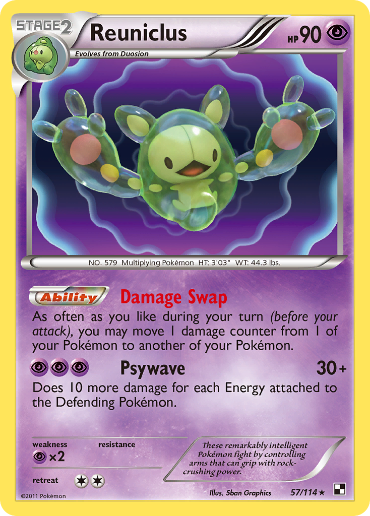 Reuniclus (57/114) [Black & White: Base Set] | Silver Goblin