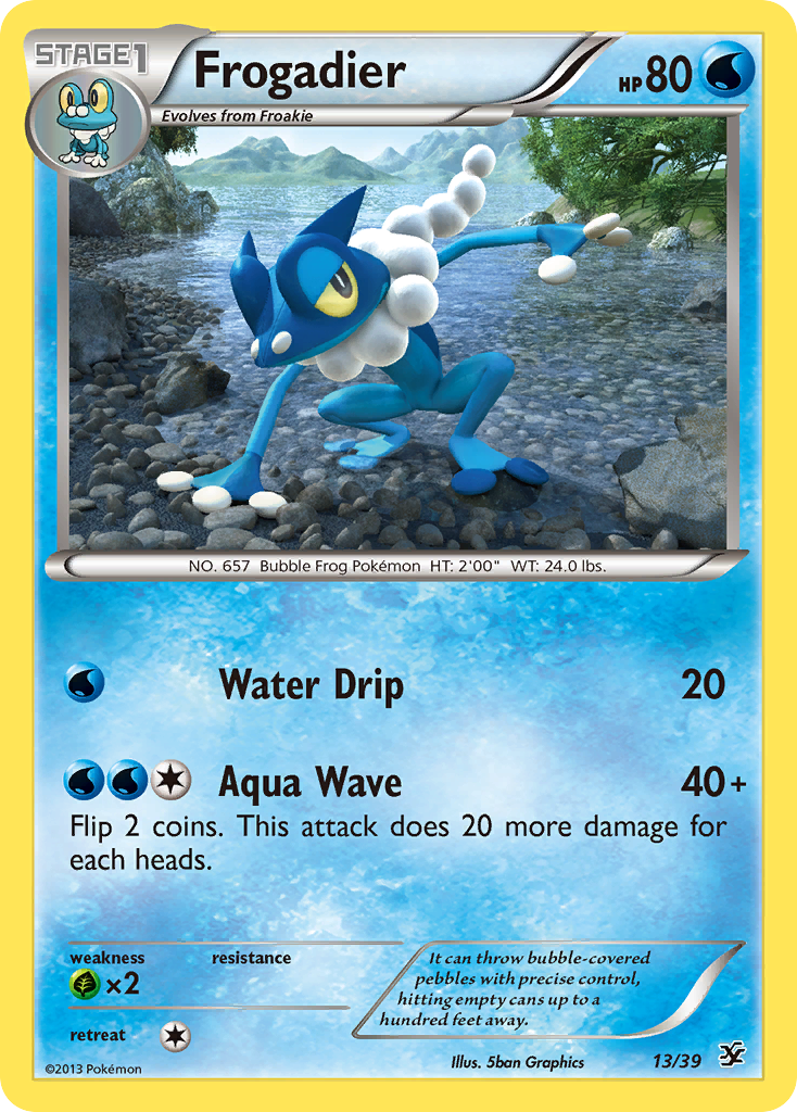 Frogadier (13/39) [XY: Kalos Starter Set] | Silver Goblin