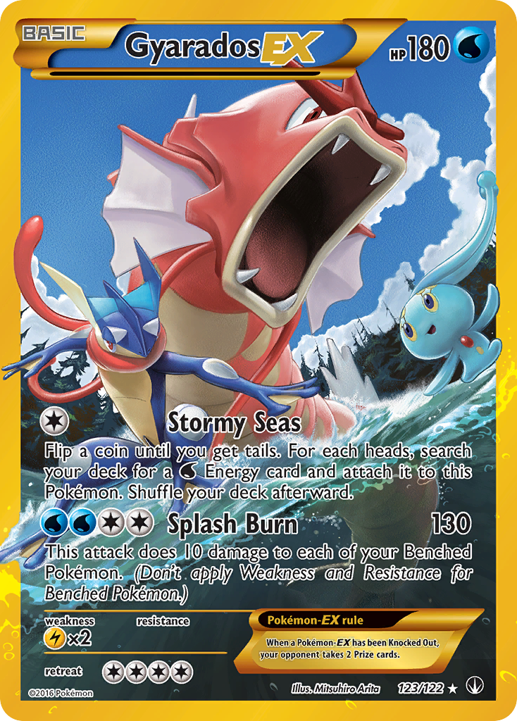 Gyarados EX (123/122) [XY: BREAKpoint] | Silver Goblin