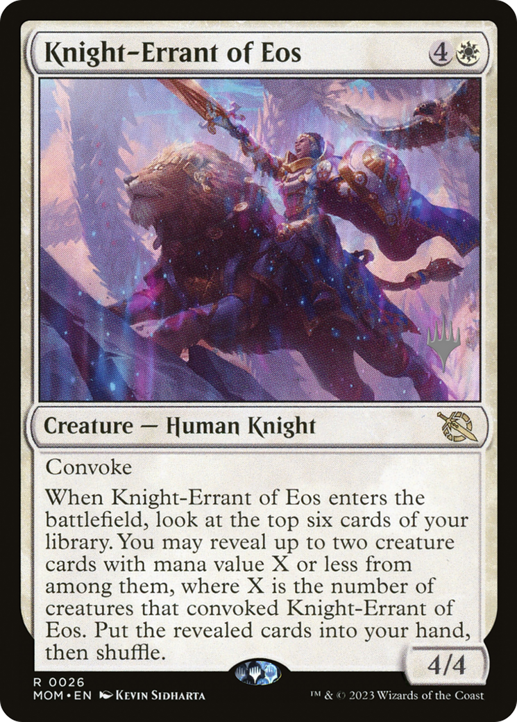 Knight-Errant of Eos (Promo Pack) [March of the Machine Promos] | Silver Goblin