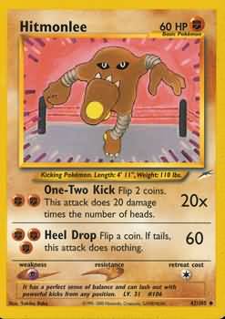 Hitmonlee (42/105) [Neo Destiny Unlimited] | Silver Goblin