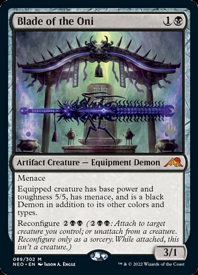 Blade of the Oni (Promo Pack) [Kamigawa: Neon Dynasty Promos] | Silver Goblin