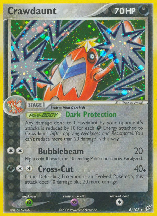 Crawdaunt (6/107) [EX: Deoxys] | Silver Goblin