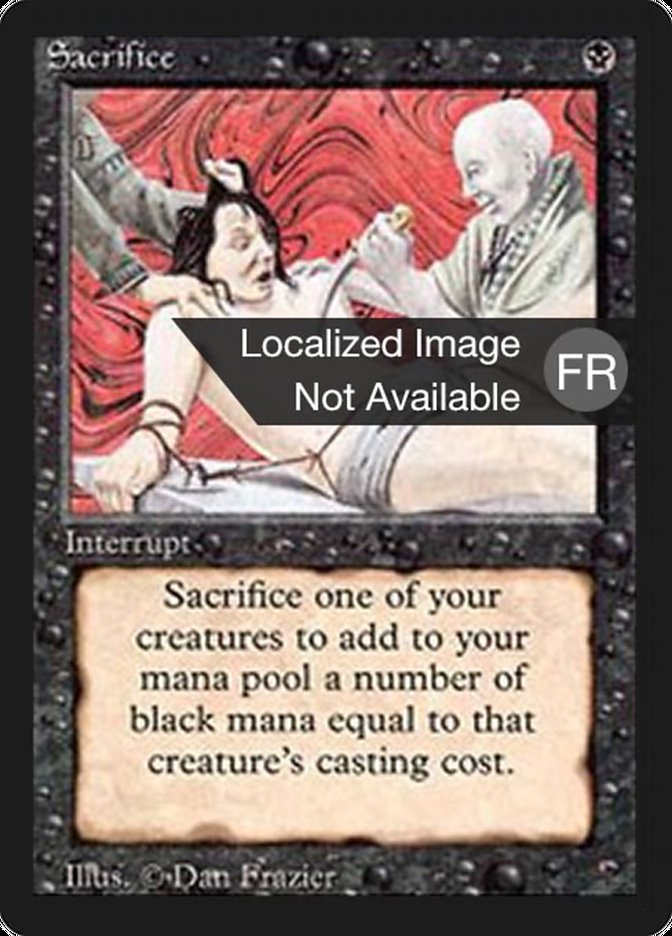 Sacrifice [Foreign Black Border] | Silver Goblin