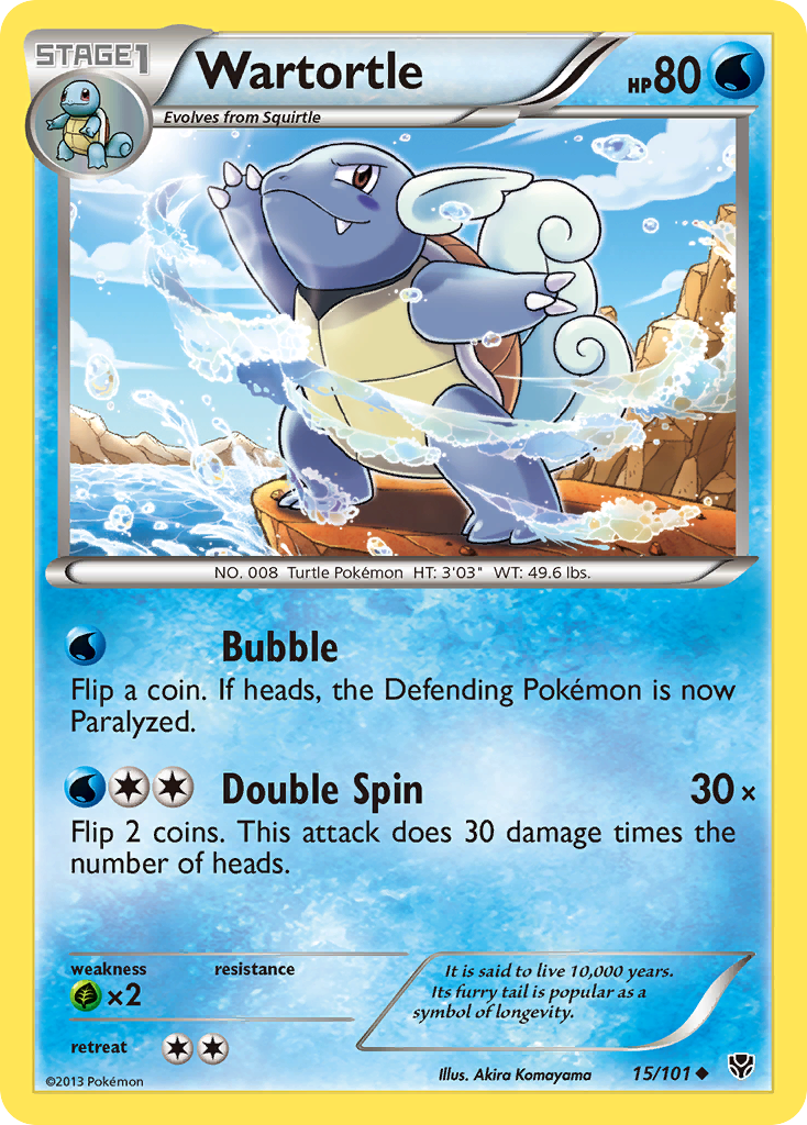 Wartortle (15/101) [Black & White: Plasma Blast] | Silver Goblin