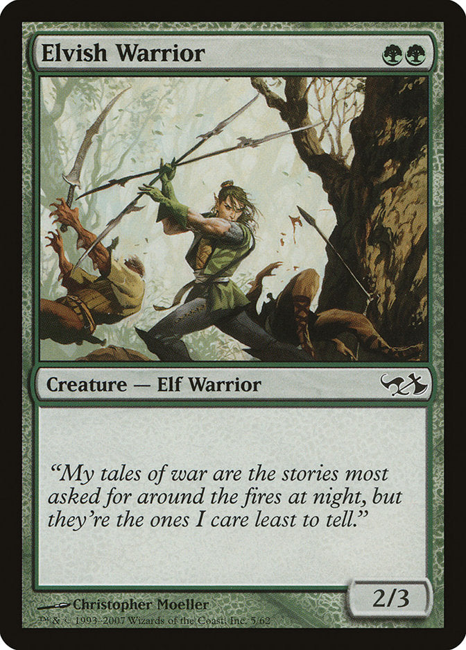 Elvish Warrior [Duel Decks: Elves vs. Goblins] | Silver Goblin