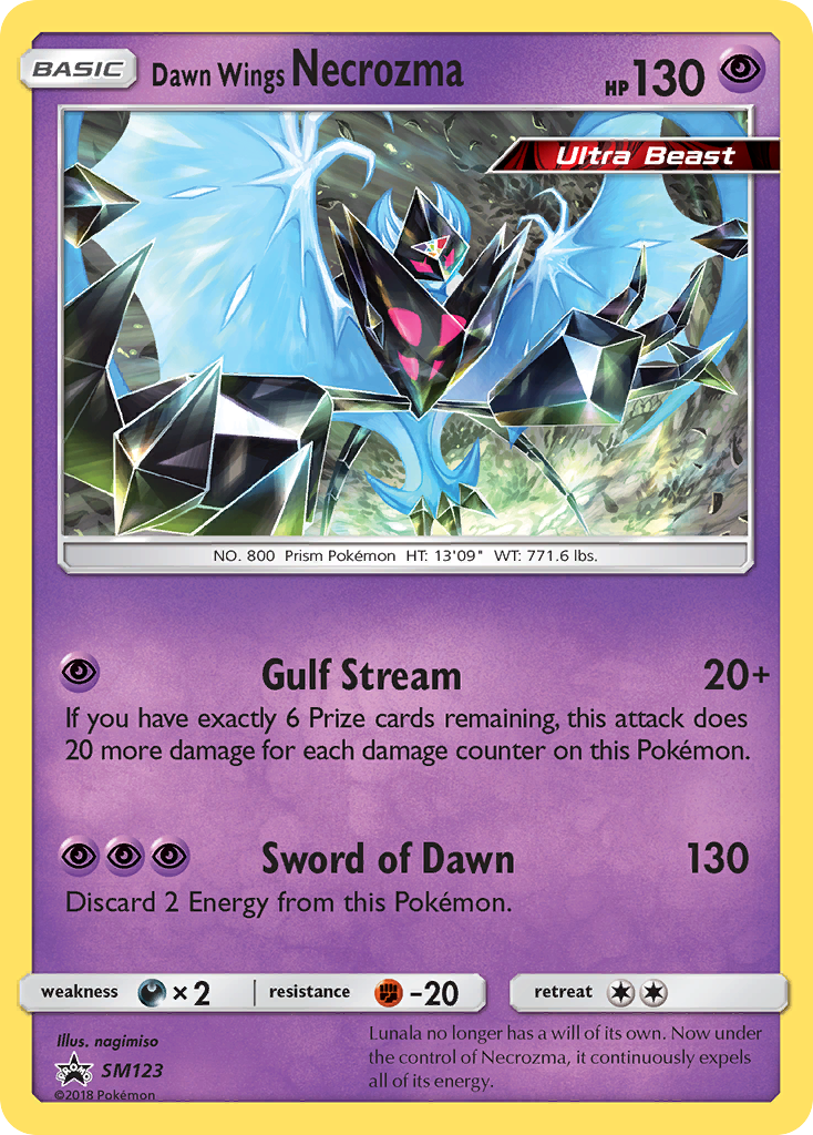 Dawn Wings Necrozma (SM123) [Sun & Moon: Black Star Promos] | Silver Goblin