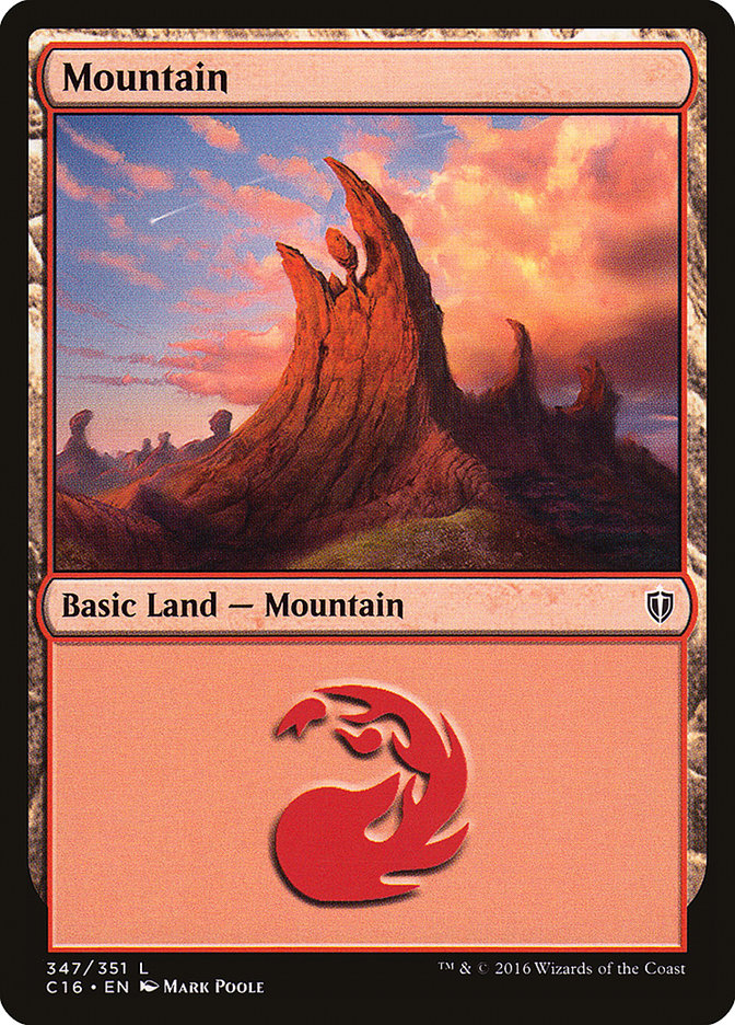 Mountain (347) [Commander 2016] | Silver Goblin