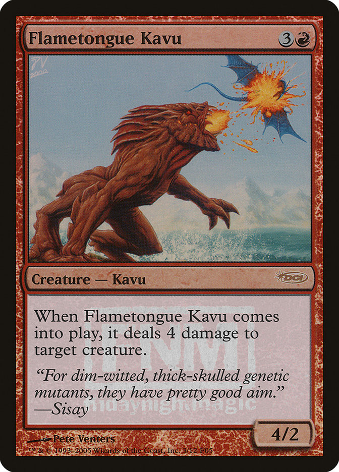 Flametongue Kavu [Friday Night Magic 2005] | Silver Goblin