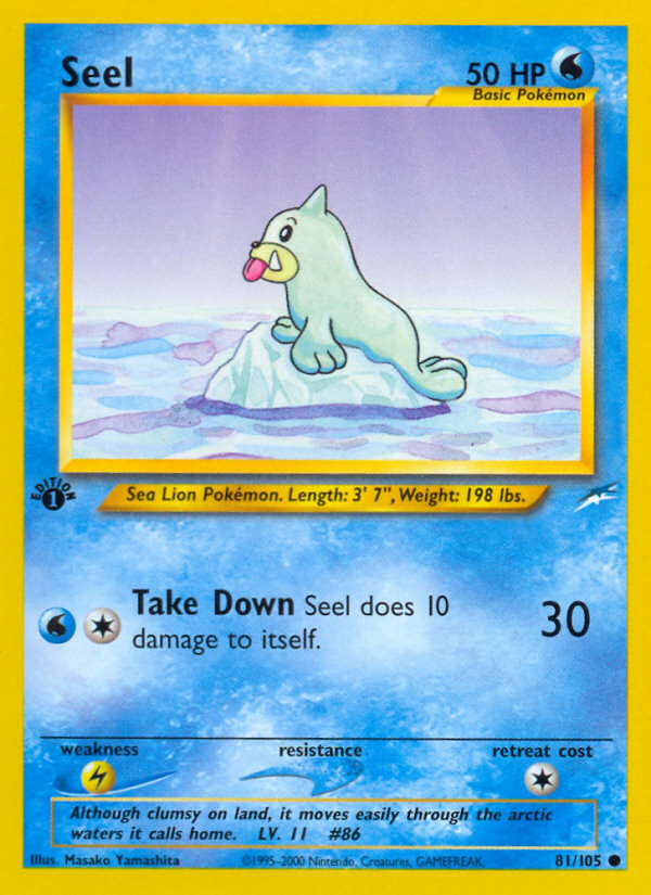 Seel (81/105) [Neo Destiny 1st Edition] | Silver Goblin