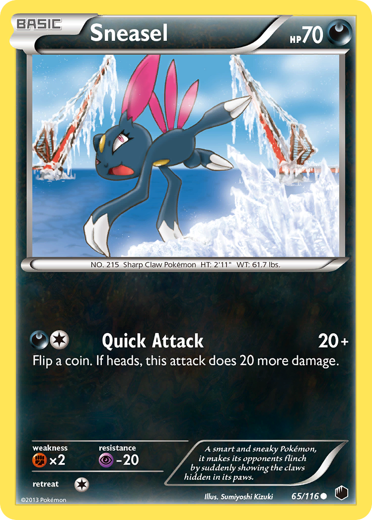 Sneasel (65/116) [Black & White: Plasma Freeze] | Silver Goblin