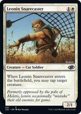 Leonin Snarecaster [Jumpstart 2022] | Silver Goblin