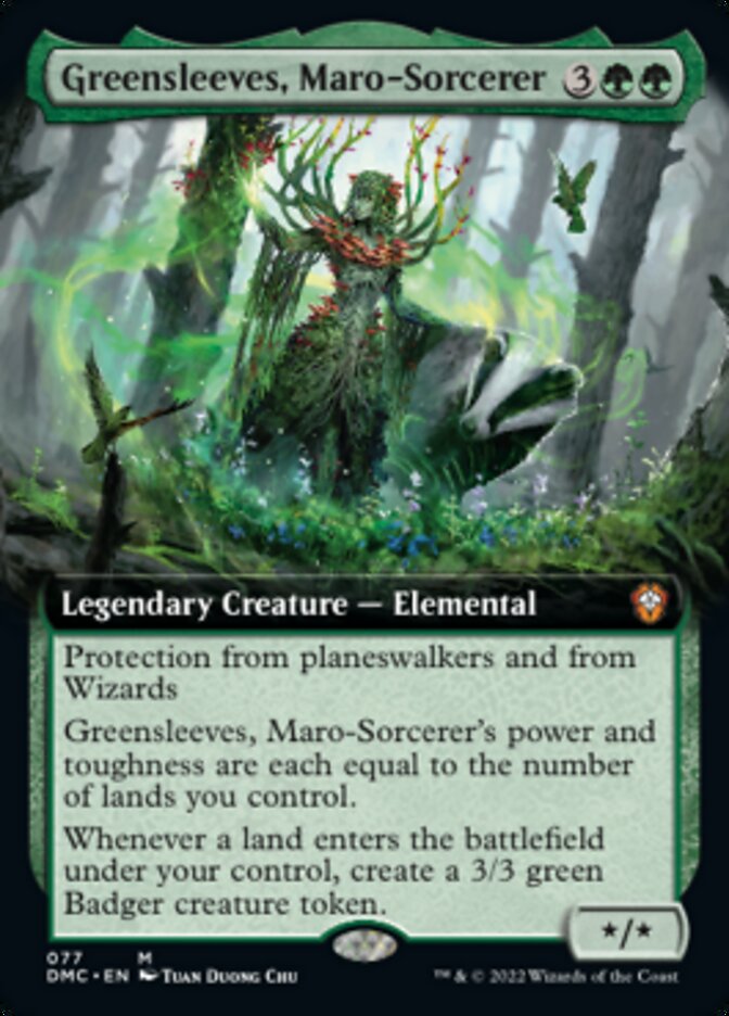 Greensleeves, Maro-Sorcerer (Extended Art) [Dominaria United Commander] | Silver Goblin
