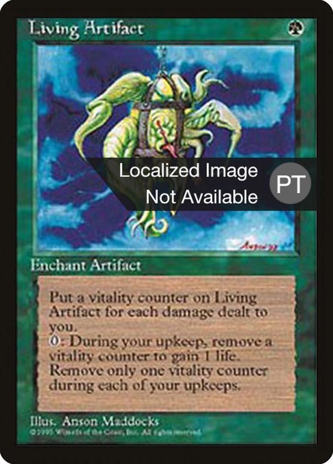 Living Artifact [Fourth Edition (Foreign Black Border)] | Silver Goblin