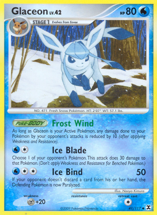 Glaceon (41/111) [Platinum: Rising Rivals] | Silver Goblin