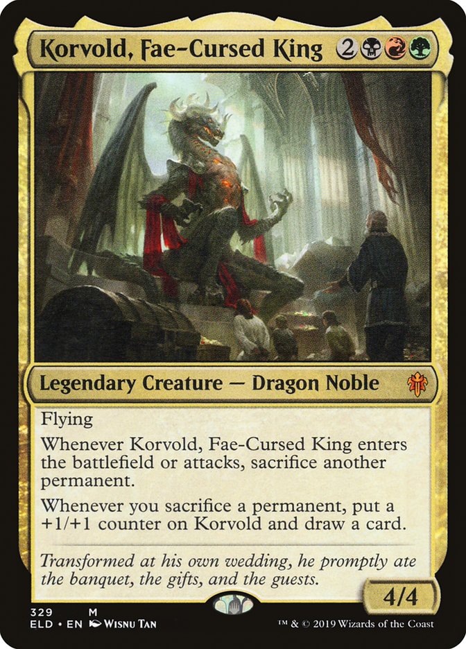 Korvold, Fae-Cursed King [Throne of Eldraine] | Silver Goblin
