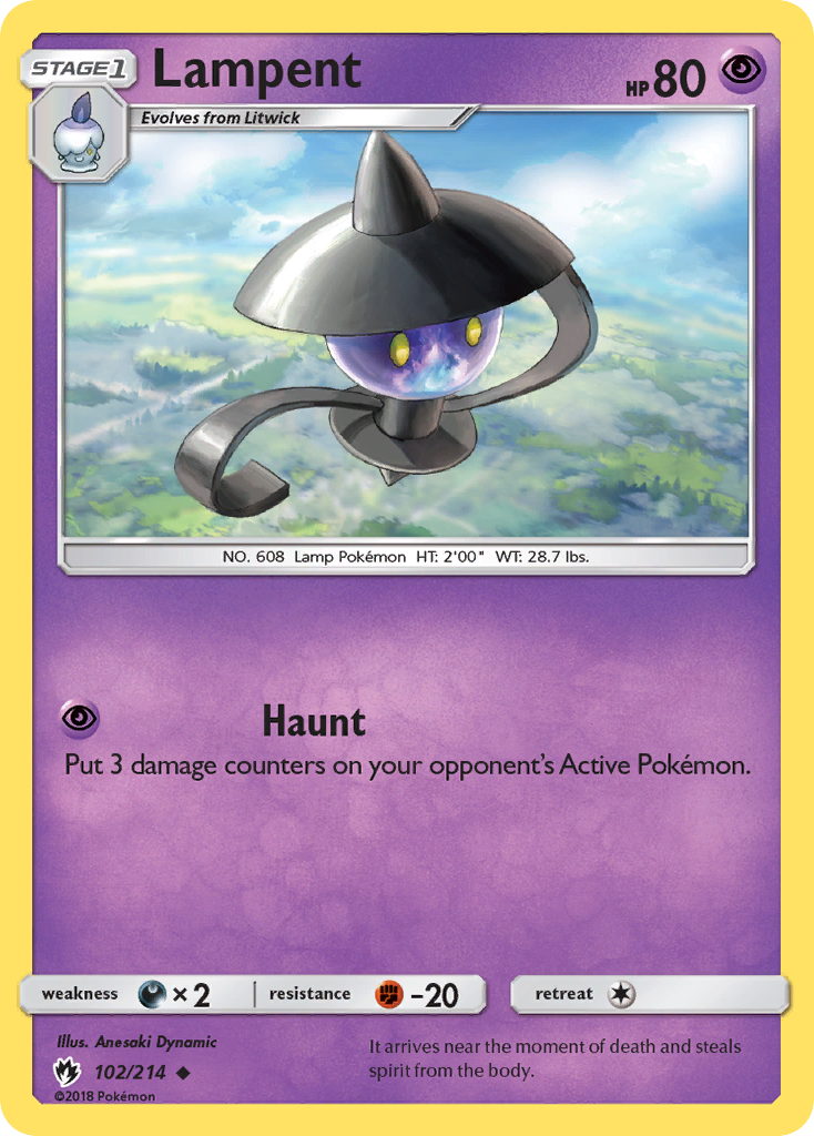 Lampent (102/214) [Sun & Moon: Lost Thunder] | Silver Goblin