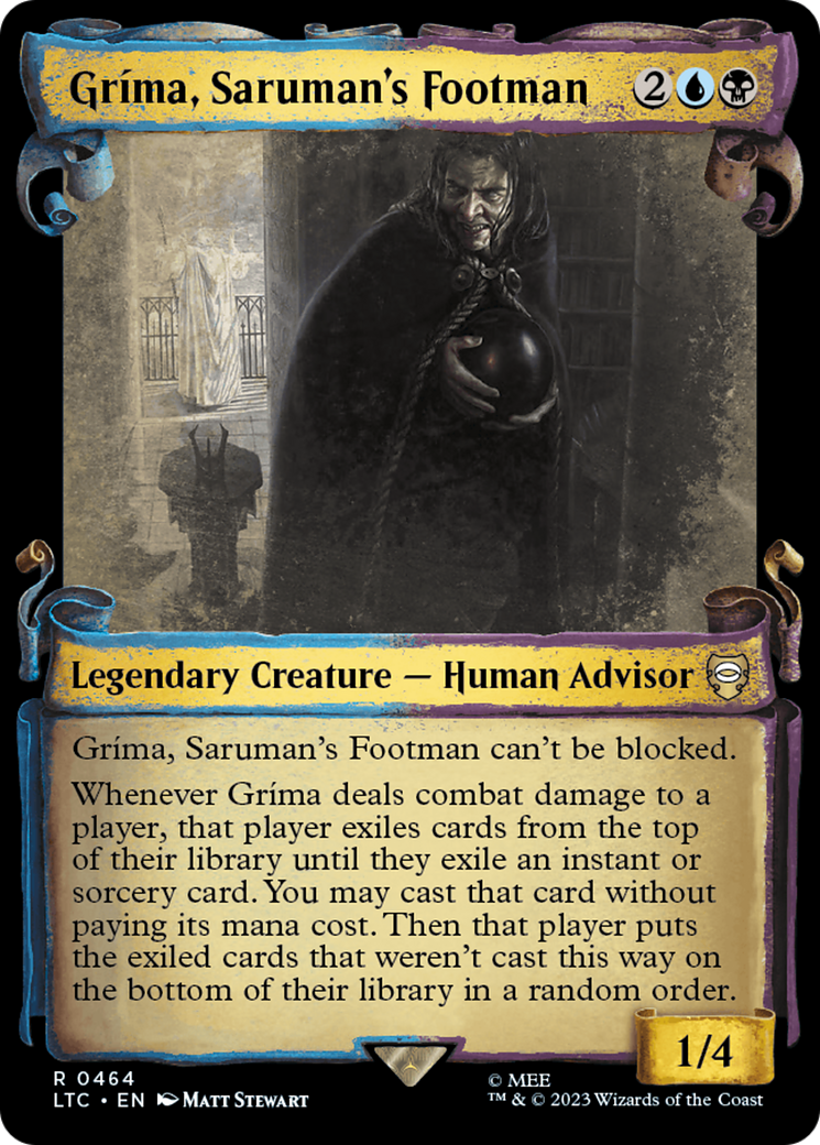 Grima, Saruman's Footman [The Lord of the Rings: Tales of Middle-Earth Commander Showcase Scrolls] | Silver Goblin