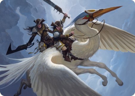 Gryffwing Cavalry Art Card [Innistrad: Crimson Vow Art Series] | Silver Goblin