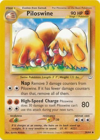 Piloswine (36/64) [Neo Revelation Unlimited] | Silver Goblin