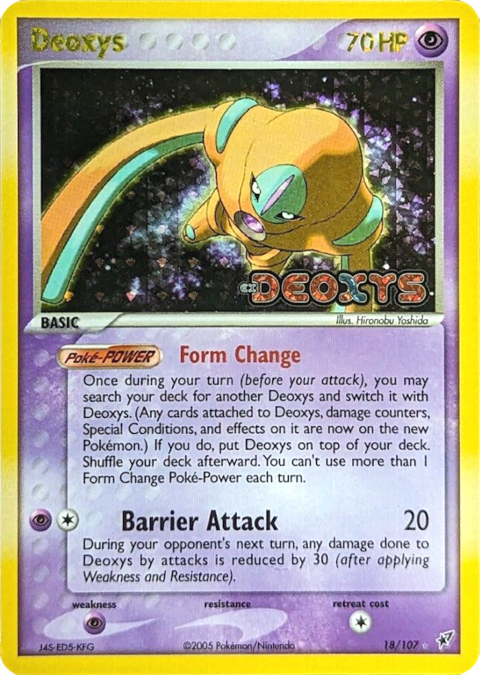 Deoxys (18/107) (Stamped) [EX: Deoxys] | Silver Goblin